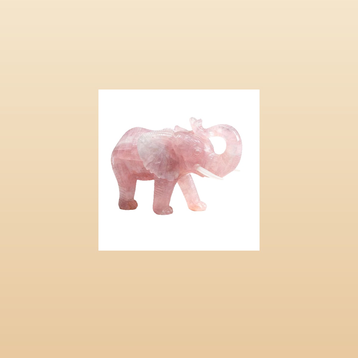 Pink Crystal Elephant