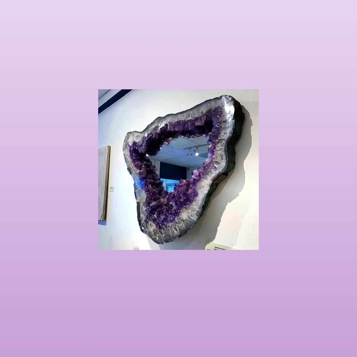 Amethyst Geode Mirror