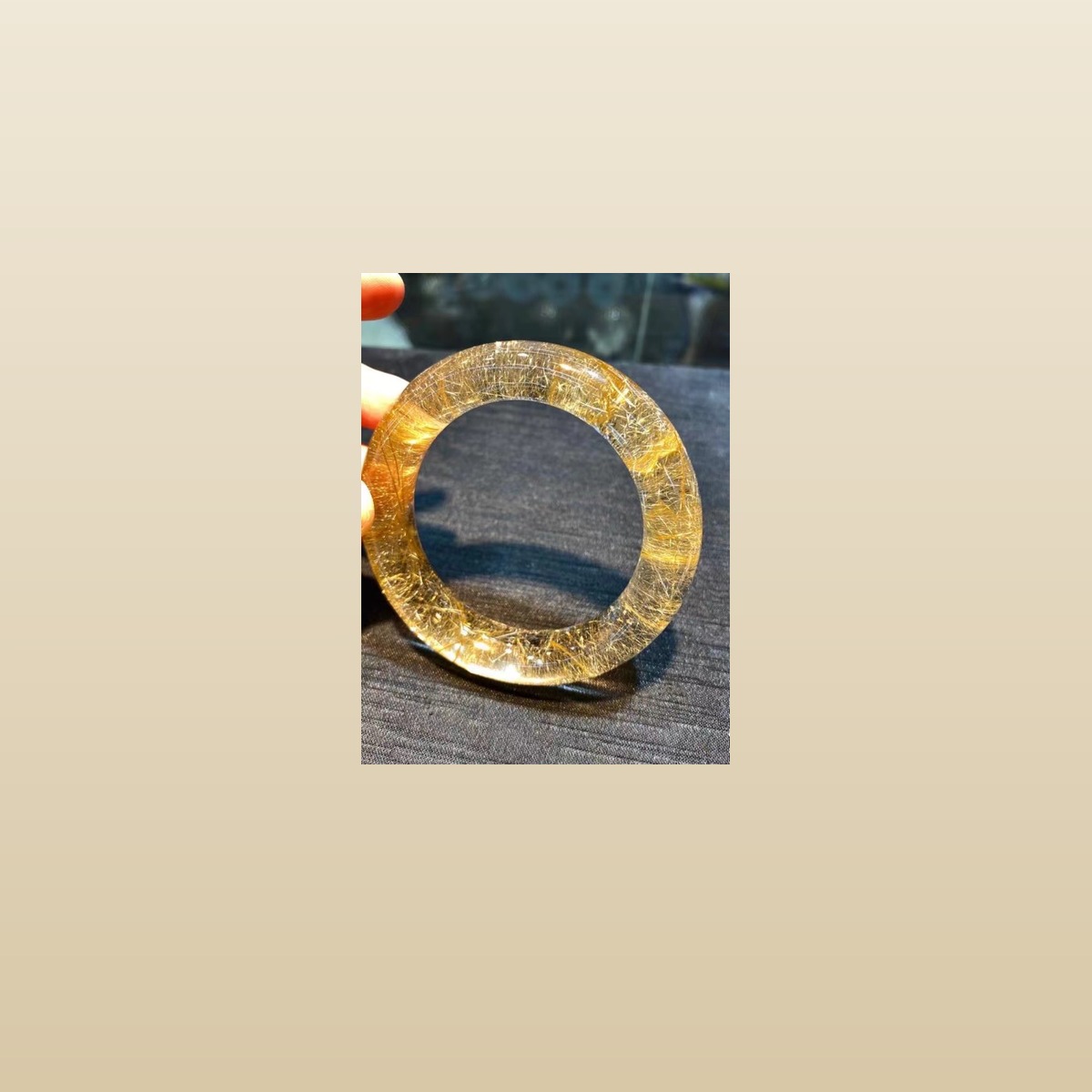 Titanium Gold Bangle